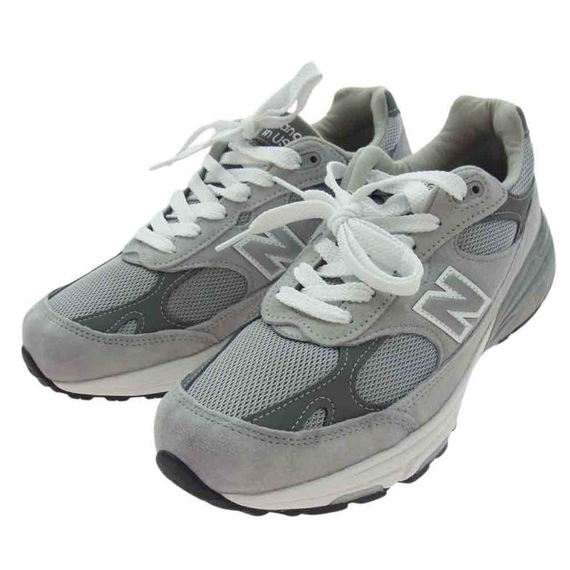 NEW BALANCE ニューバランス MR993GL USA製 993 Gray アメリカ製 スエード ローカット スニーカー グレー系 28cm【新古品】【未使用】【中古】