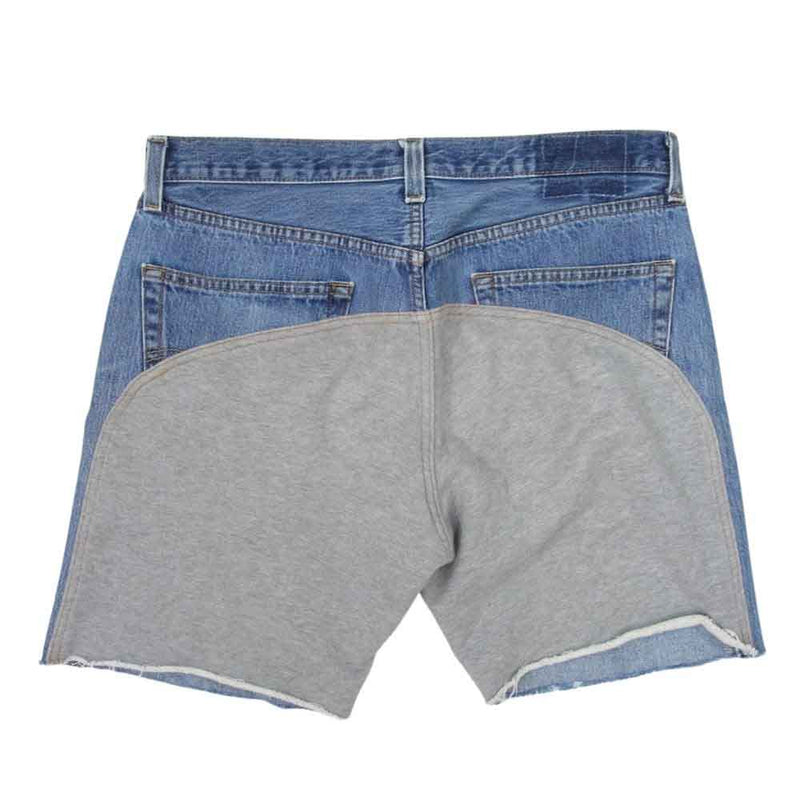 リビルド バイ ニードルズ  MONKEY CUT JEAN SHORTS モンキー カット ショート デニム パンツ インディゴブルー系 34【中古】