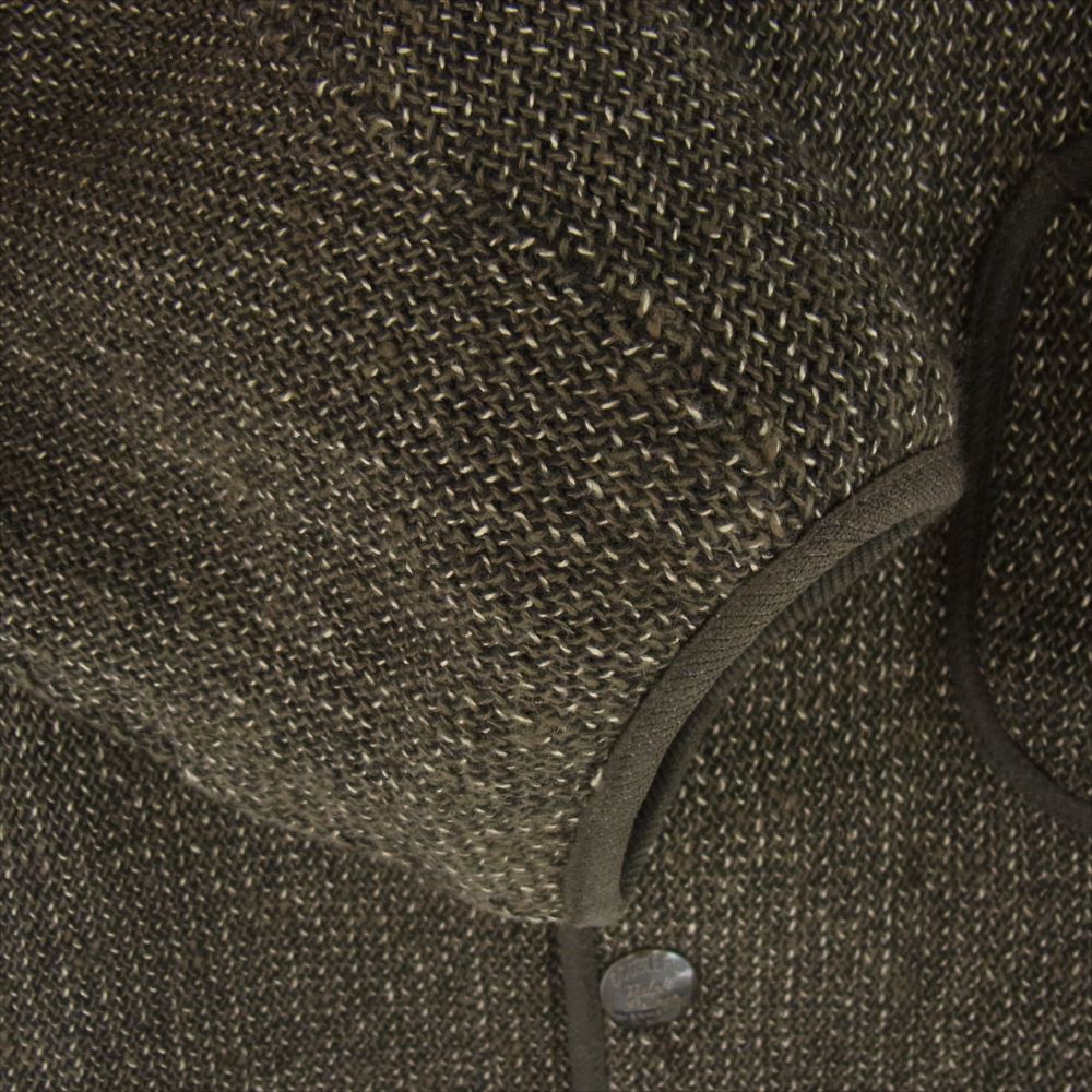 RRL ダブルアールエル Wool Cotton All Purpose Cardigan Jacket ウール コットン ヘリンボーン ジャケット ブラウン系 S【中古】