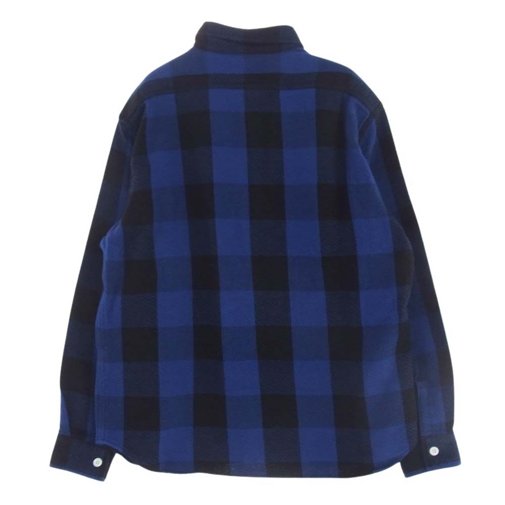 STANDARD CALIFORNIA スタンダードカリフォルニア SD FLANNEL CHECK SHIRTS チェック ヘビー フランネル 長袖 シャツ ブルー ブルー系 ブラック系 M【美品】【中古】