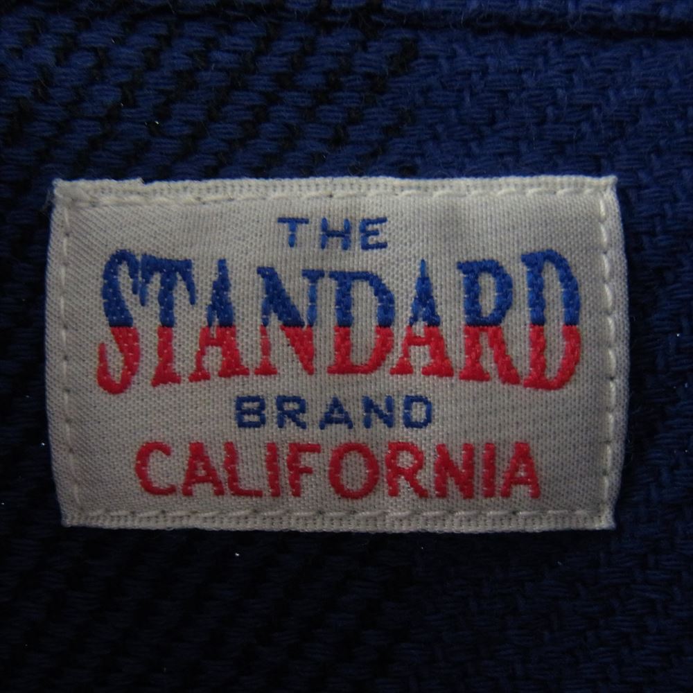 STANDARD CALIFORNIA スタンダードカリフォルニア SD FLANNEL CHECK SHIRTS チェック ヘビー フランネル 長袖 シャツ ブルー ブルー系 ブラック系 M【美品】【中古】