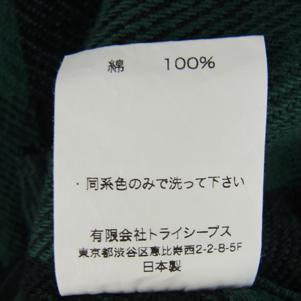 STANDARD CALIFORNIA スタンダードカリフォルニア SD FLANNEL CHECK SHIRTS チェック ヘビー フランネル 長袖 シャツ グリーン グリーン系 M【美品】【中古】