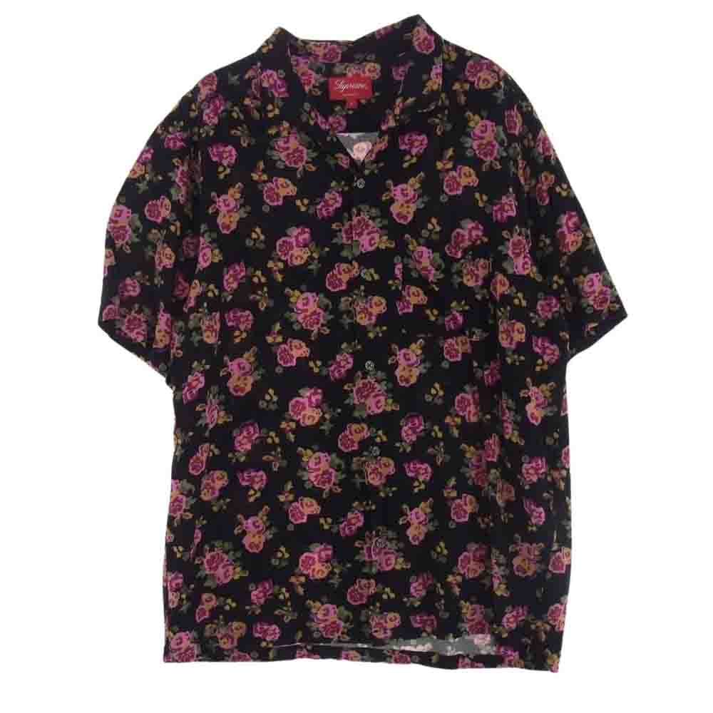 Supreme シュプリーム 20SS Floral RAYON S/S SHIRT フローラル レーヨン 半袖 シャツ マルチカラー系 L【中古】