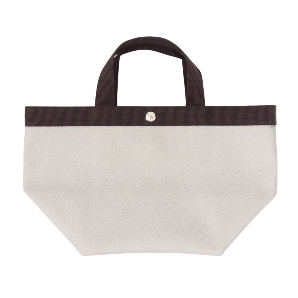 Herve Chapelier エルベ・シャプリエ 707GP リュクス 舟形トート マスティック×モカ ハンドバッグ ブラウン系【美品】【中古】