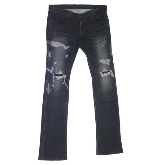 TORNADO MART トルネードマート TPT-6614 ダメージ リペア 加工 デニム パンツ ブラック系 L【中古】