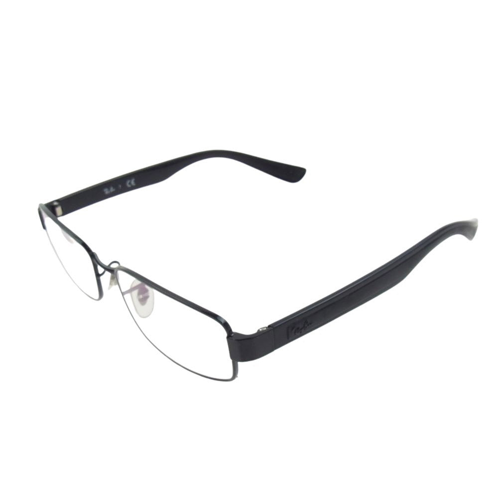 Ray-Ban レイバン RB6318 2509 度入り スクエア メガネ 眼鏡 ブラック系 54□17 145【中古】