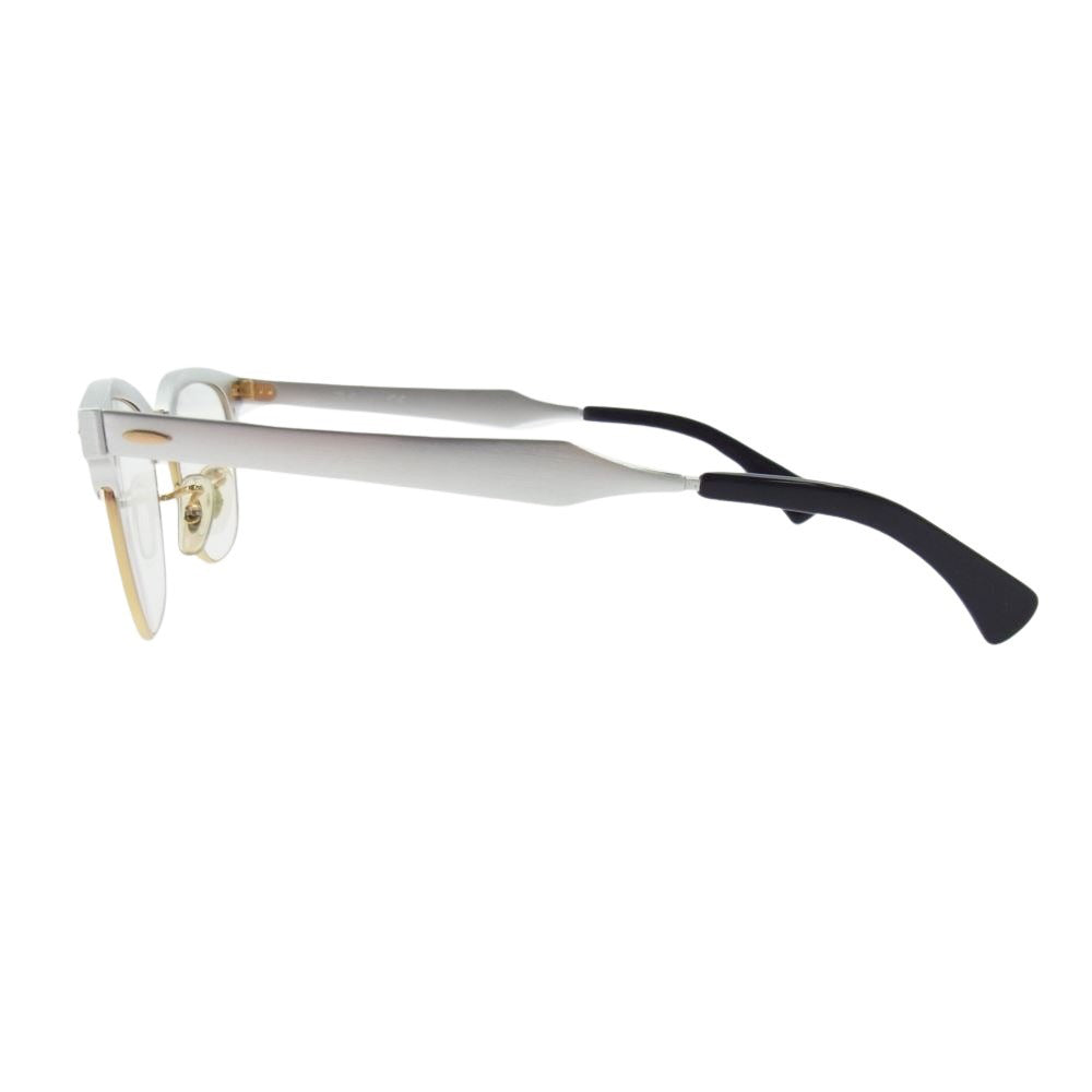 Ray-Ban レイバン RB6295 2806 度入り メタルフレーム ウェリントン メガネ 眼鏡 ブラック系 シルバー系 ゴールド系 51□21 145【中古】