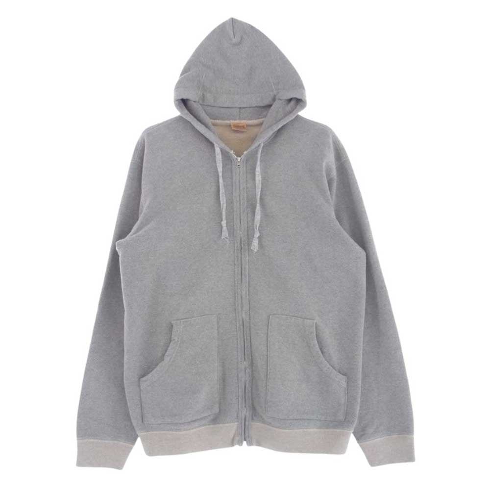 デラックスウエア SPZ-LP FULLZIP PARKA PLAIN ミディアム ウェイト フルジップ パーカー スウェット グレー系 USM【美品】【中古】