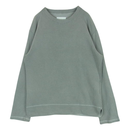 JIL SANDER ジルサンダー JSMU707001 国内正規品 イタリア製 オーバーサイズ クルーネック スウェット トレーナー グレー系 L【中古】