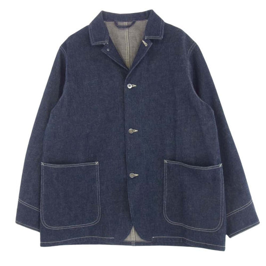 マーティーアンドサンズ MT3103-0906 COVERALL JACKET カバーオール デニム ジャケット インディゴブルー系 2【極上美品】【中古】