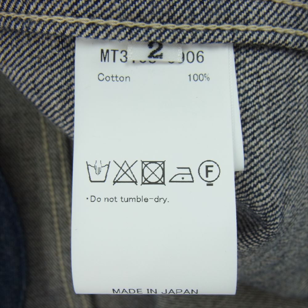 マーティーアンドサンズ MT3103-0906 COVERALL JACKET カバーオール デニム ジャケット インディゴブルー系 2【極上美品】【中古】
