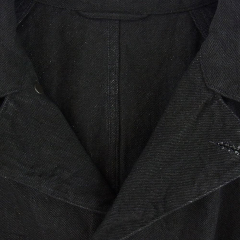 COMOLI コモリ V01-01002 デニム ワークジャケット カバーオール  ブラック系 2【極上美品】【中古】
