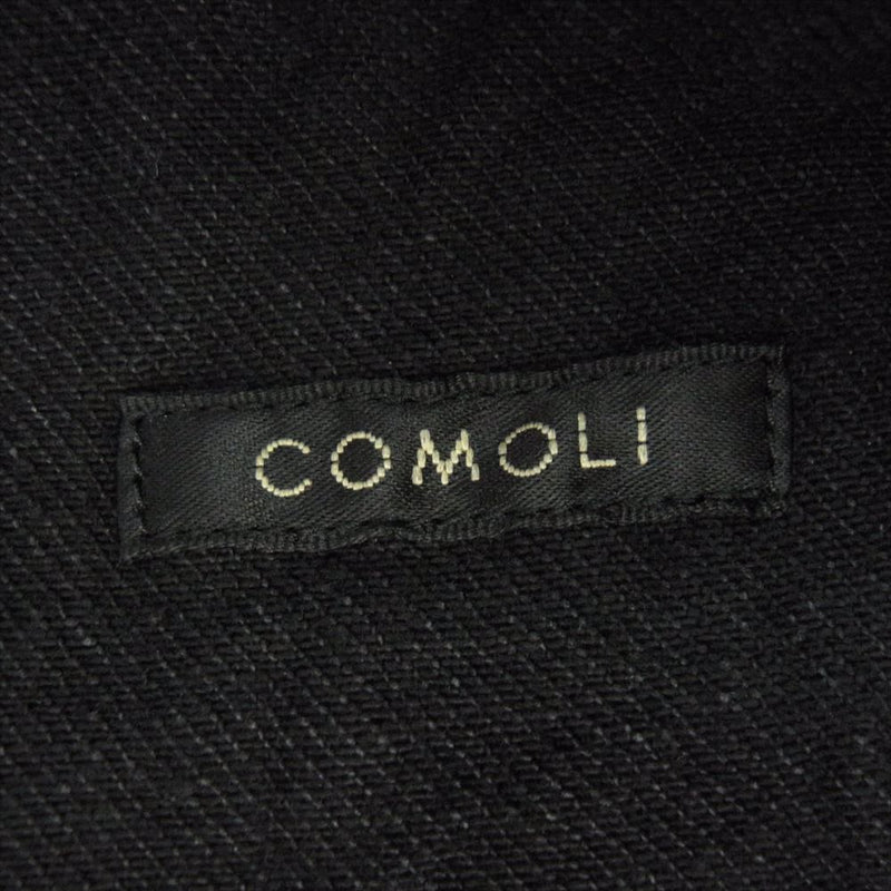 COMOLI コモリ V01-01002 デニム ワークジャケット カバーオール  ブラック系 2【極上美品】【中古】
