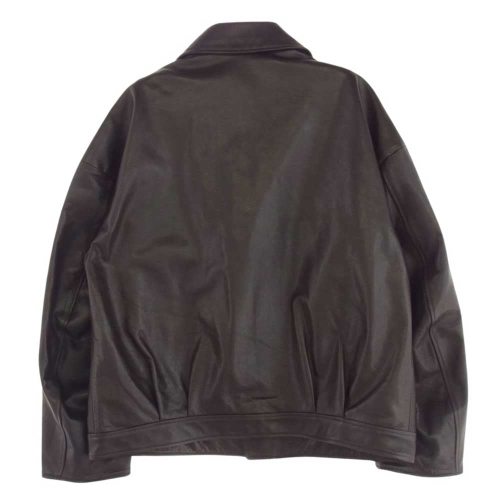 ヨーコサカモト 23AW YS-23AW-12 LEATHER RIDERS JACKET レザー ダブル ライダース ジャケット ブラウン ブラウン系 M【新古品】【未使用】【中古】