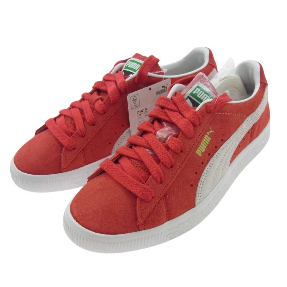 PUMA プーマ 374921-06 SUEDE VTG High Risk Red-Puma スウェード ビンテージ ローカット スニーカー レッド系 26cm【極上美品】【中古】