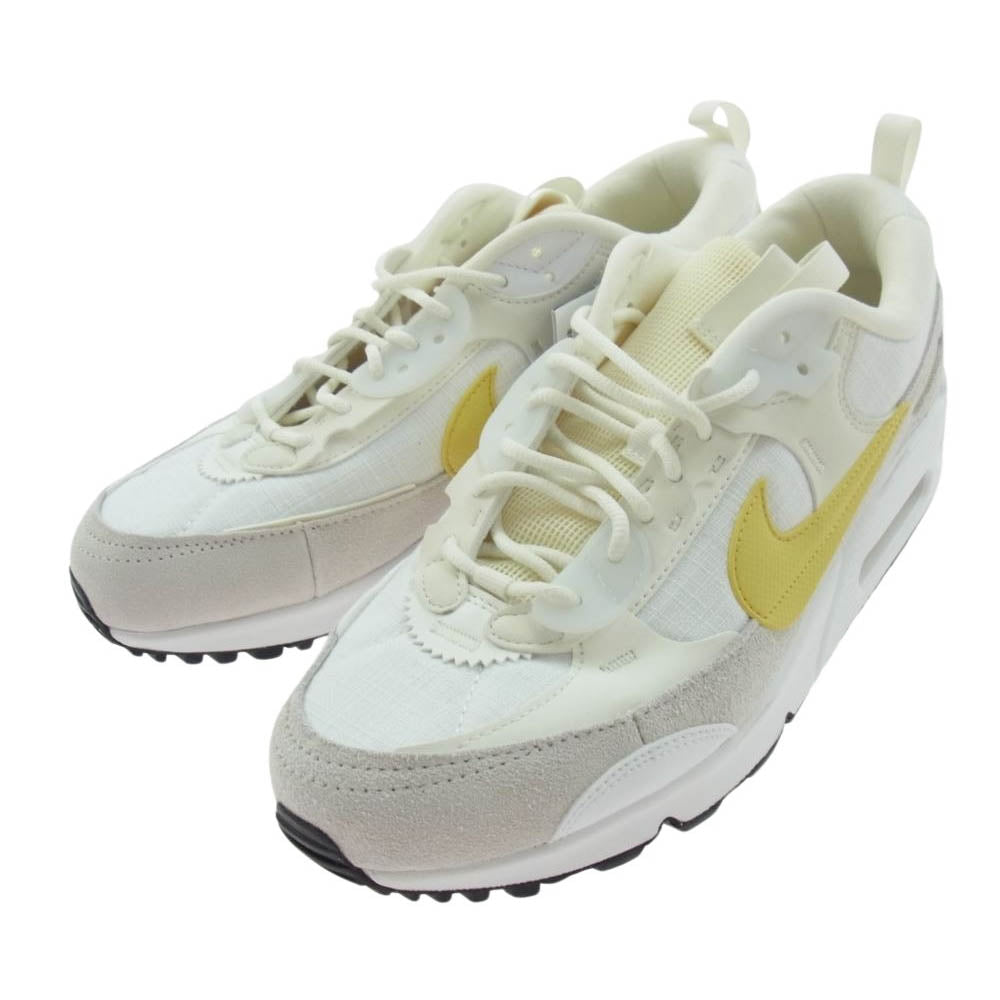 NIKE ナイキ DV7190-102 W AIR MAX 90 FUTURA エア マックス 90 フューチュラ スニーカー ホワイト系 イエロー系 27.5cm【極上美品】【中古】