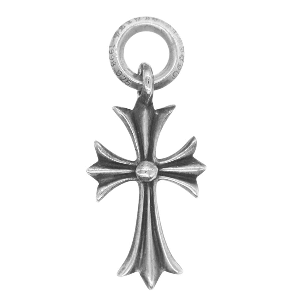 CHROME HEARTS クロムハーツ（原本有） TINY CH CROSS タイニーCHクロス チャーム ネックレス ペンダント トップ シルバー系【中古】