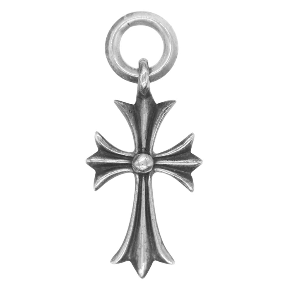 CHROME HEARTS クロムハーツ（原本有） TINY CH CROSS タイニーCHクロス チャーム ネックレス ペンダント トップ シルバー系【中古】