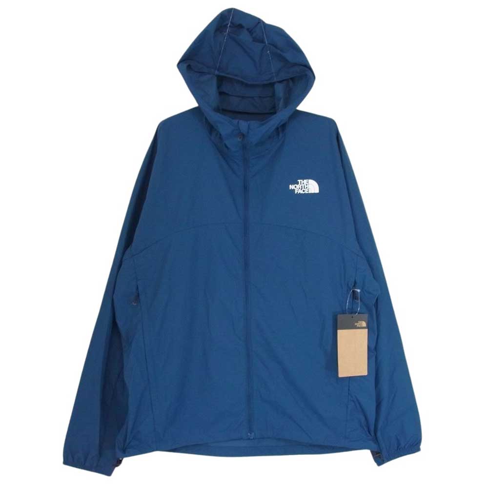 THE NORTH FACE ノースフェイス NP22202 SWALLOWTAIL HOODIE スワローテイル フーディー ロゴ ジップアップ ジャケット ブルー系 L【極上美品】【中古】