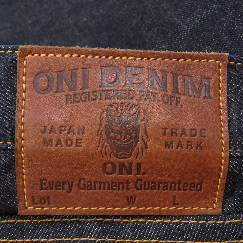 鬼デニム ONI-426 オニ Boot Cut13oz. Denim ブーツカット デニム パンツ インディゴブルー系 32【極上美品】【中古】