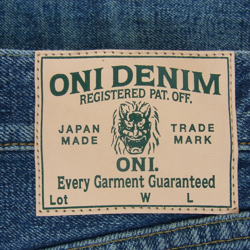 鬼デニム ONI-246-Ishikawadai オニ 15oz 石川台デニム  パンツ インディゴブルー系 34【極上美品】【中古】