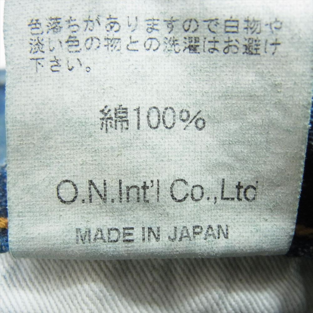 鬼デニム ONI-246-Ishikawadai オニ 15oz 石川台デニム  パンツ インディゴブルー系 34【極上美品】【中古】