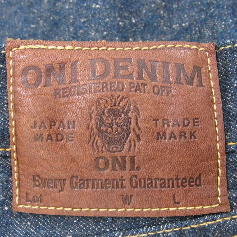 鬼デニム ONI-288-CCD オニ 14.7oz クラッシュド コンクリート デニム パンツ インディゴブルー系 33【極上美品】【中古】