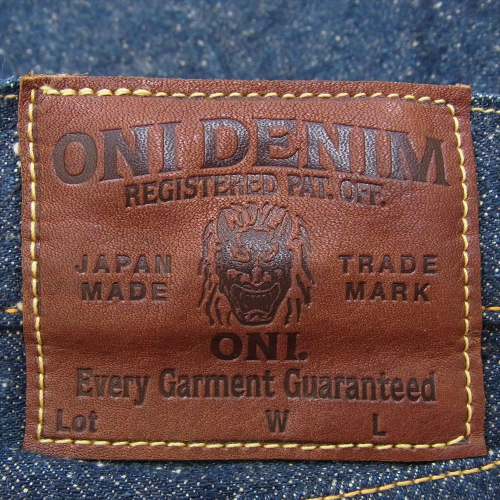 鬼デニム ONI-288-CCD オニ 14.7oz クラッシュド コンクリート デニム パンツ インディゴブルー系 34【極上美品】【中古】