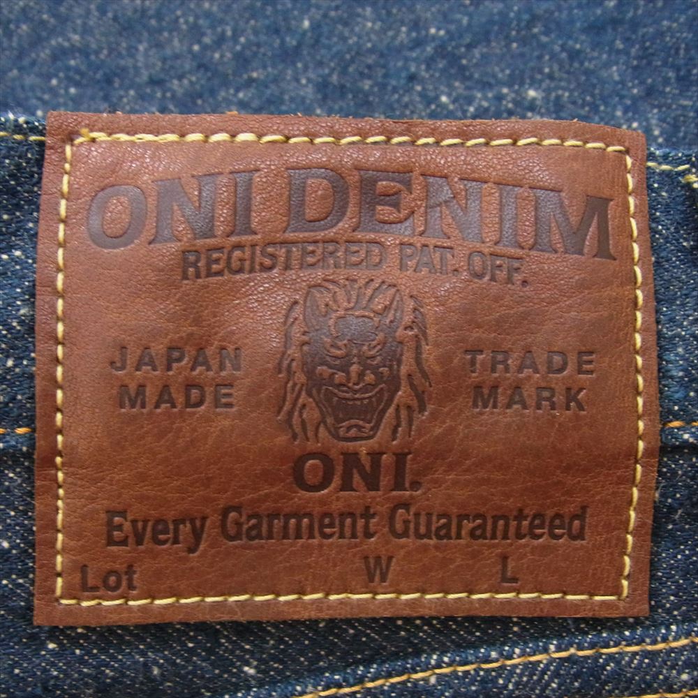 鬼デニム ONI-288-CCD オニ 14.7ozクラッシュド コンクリート デニム パンツ インディゴブルー系 30【極上美品】【中古】