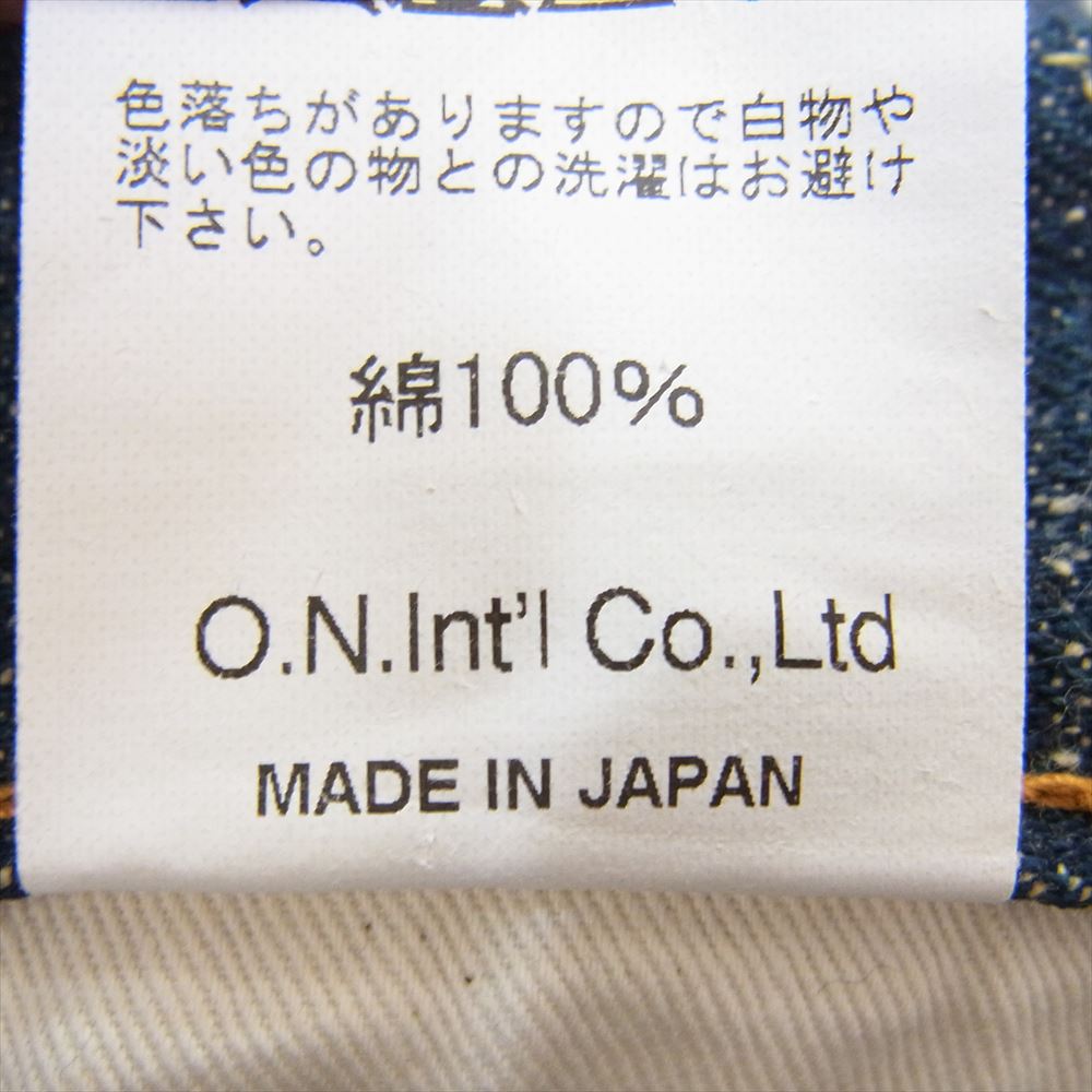 鬼デニム ONI-288-CCD オニ 14.7ozクラッシュド コンクリート デニム パンツ インディゴブルー系 30【極上美品】【中古】