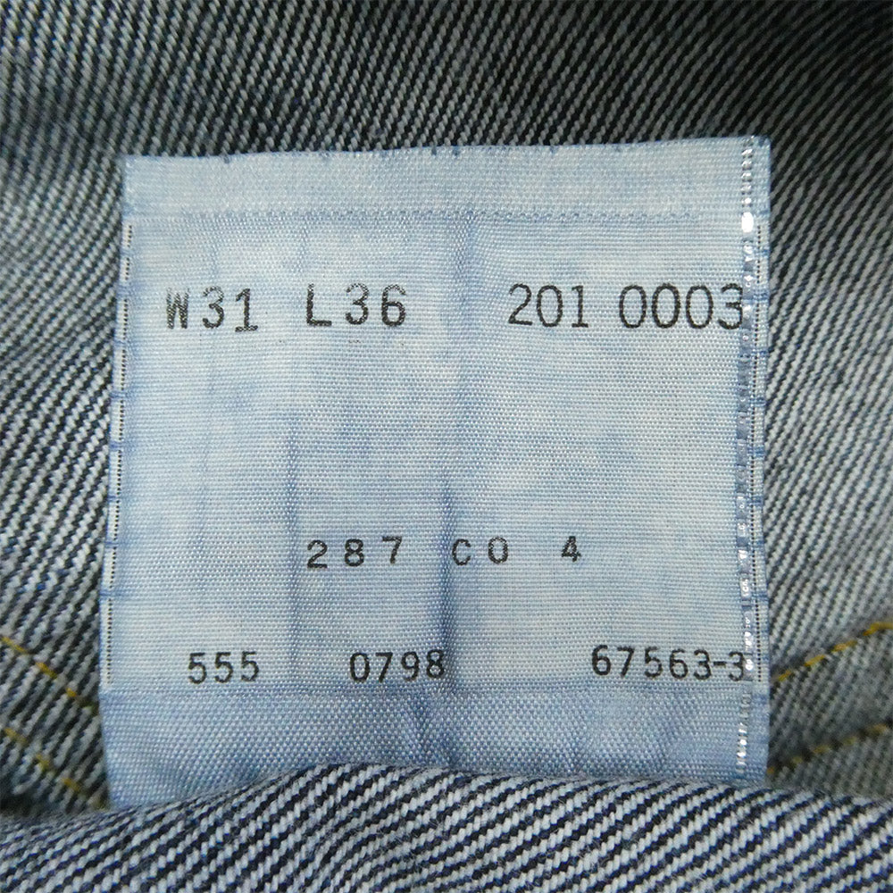 Levi's リーバイス 201-0003 LVC USA製 バレンシア 201XX 赤耳 セルビッチ デニム パンツ インディゴブルー系 31【極上美品】【中古】