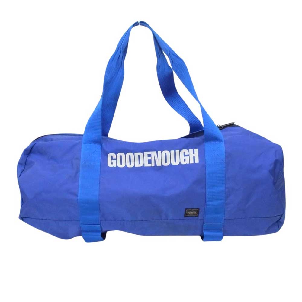 GOODENOUGH グッドイナフ × PORTER ポーター アーカイブ ロゴ ナイロン ボストン バッグ ブルー系【中古】