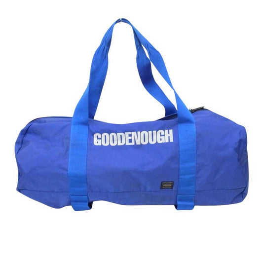 GOODENOUGH グッドイナフ × PORTER ポーター アーカイブ ロゴ ナイロン ボストン バッグ ブルー系【中古】