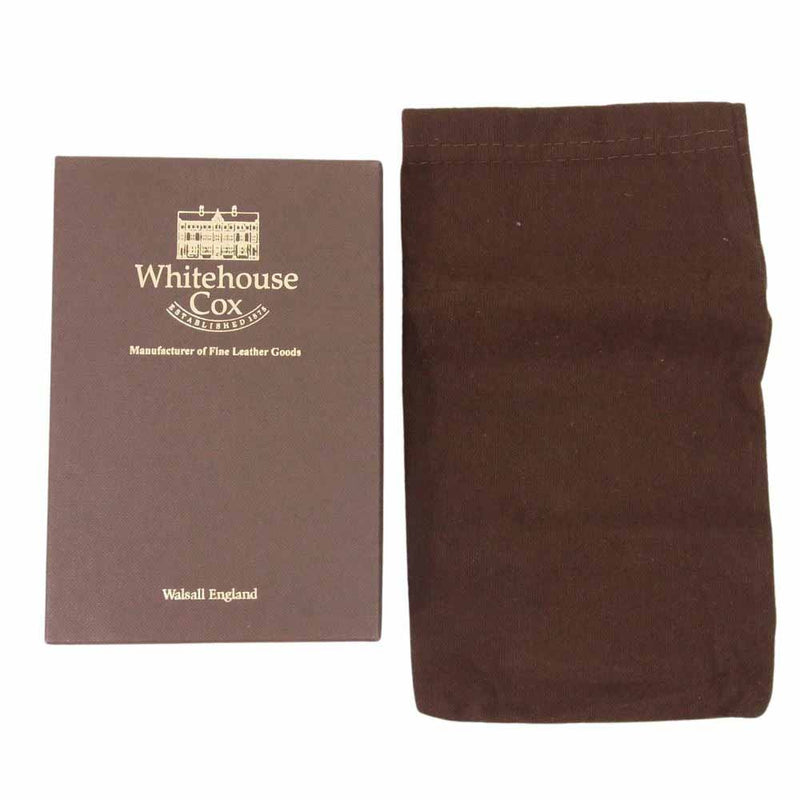 WHITE HOUSE COX ホワイトハウスコックス S7660 3FOLD WALLET レザー ３つ折り 財布 ブラウン系【中古】