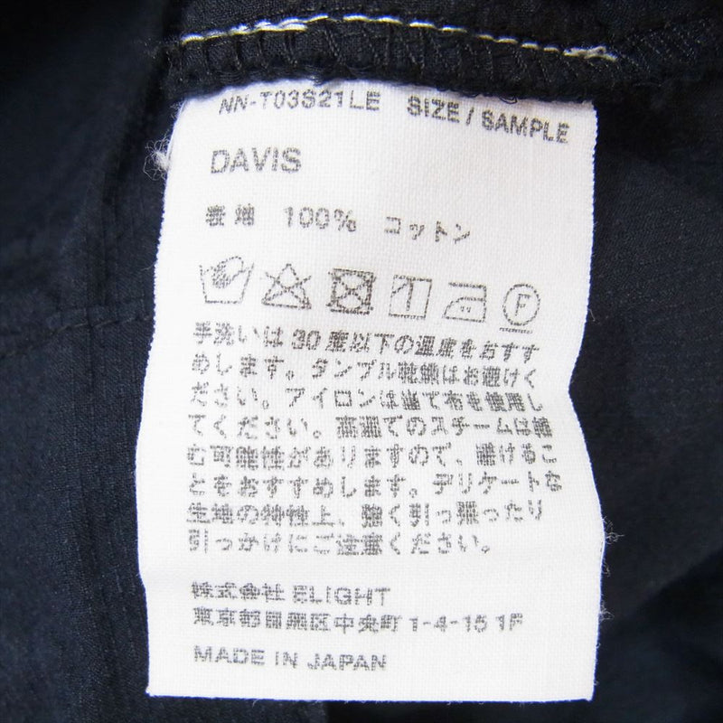 ナイスネス 21SS NN-T03S21LE L'ECHOPPE レショップ 別注 DAVID レイヤード トラックパンツ ブラック系 SAMPLE【美品】【中古】