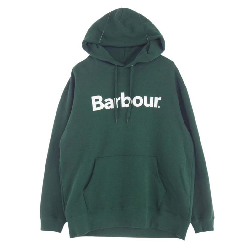 Barbour バブアー 241MOLG002 JAPAN LIMITED LOGO Parka ロゴ パーカー グリーン系 L【中古】