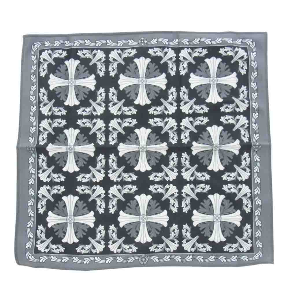 CHROME HEARTS クロムハーツ（原本無） アイウェアケース&アイウェアクロス付き VAGILANTE CHプラステンプル ウェリントン 眼鏡 メガネ サングラス 54□19-149 グレー系【中古】