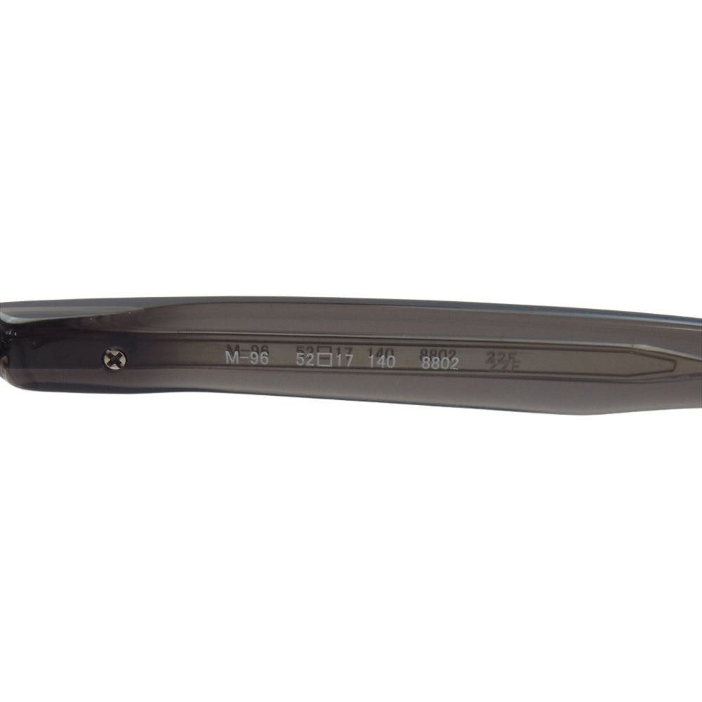フォーナインズ  M-96 跳ね上げ式 メガネ サーモント ブロー 度入り ブラック系 クリア系 52□17　140【中古】