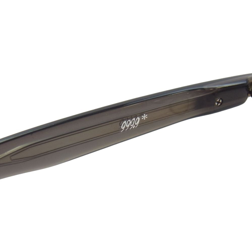 フォーナインズ  M-96 跳ね上げ式 メガネ サーモント ブロー 度入り ブラック系 クリア系 52□17　140【中古】