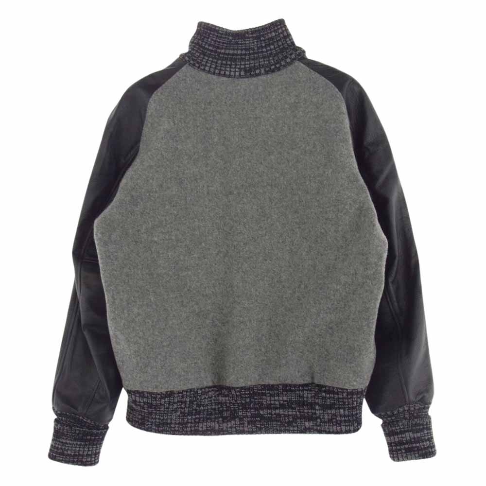 SKOOKUM スクーカム USA製 LETTERMAN レターマン スタジャン  ブラック系 グレー系 38【中古】