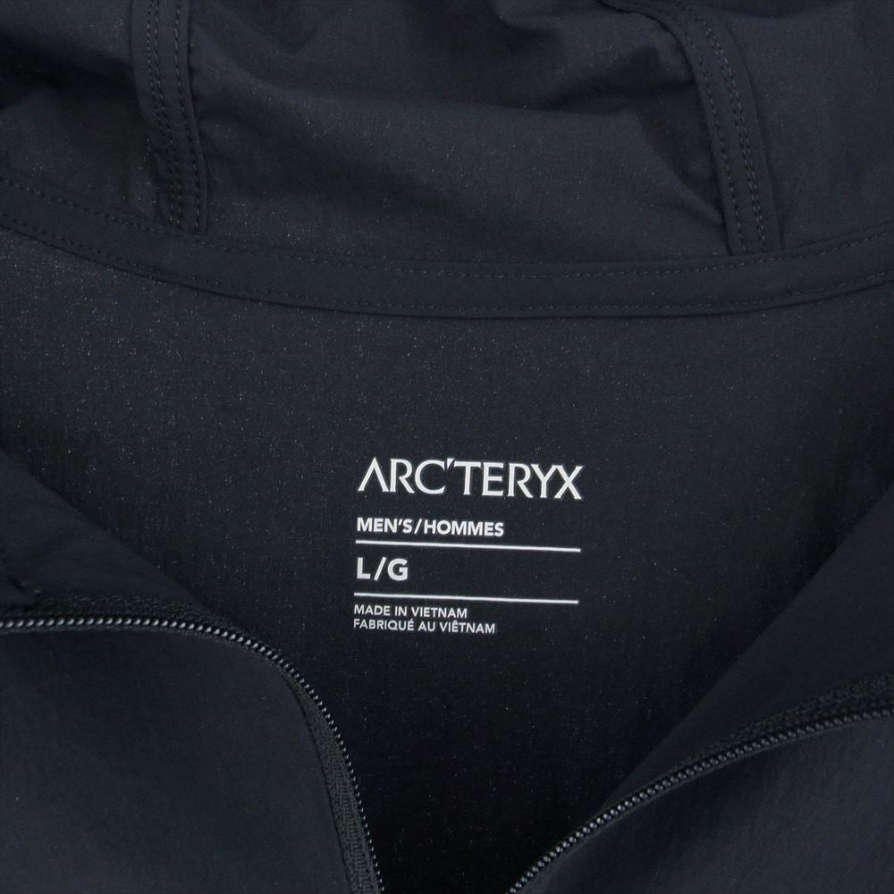 ARC'TERYX アークテリクス ACROPLE PULLOVER HOODY プルオーバー ナイロン フーディ ジャケット ブラック系 L【中古】