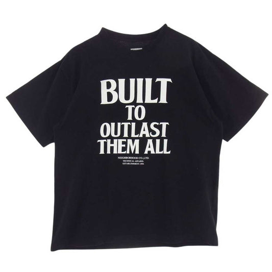 NEIGHBORHOOD ネイバーフッド NH TEE-7 SS . CO black 半袖 Tシャツ カットソー ブラック系 M【中古】