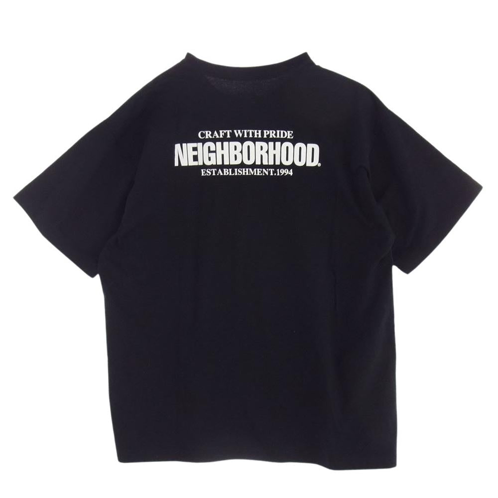 NEIGHBORHOOD ネイバーフッド NH TEE-7 SS . CO black 半袖 Tシャツ カットソー ブラック系 M【中古】