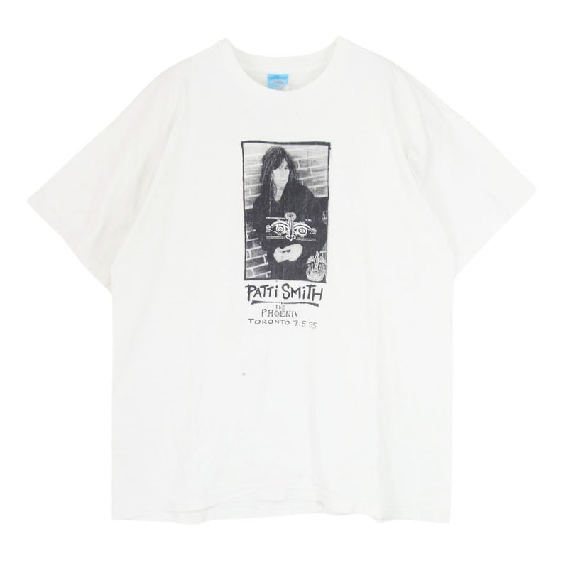 ヴィンテージ 90s ヴィンテージ PATTI SMITH パティ スミス プリント 半袖 Tシャツ ホワイト系 サイズ表記無【中古】