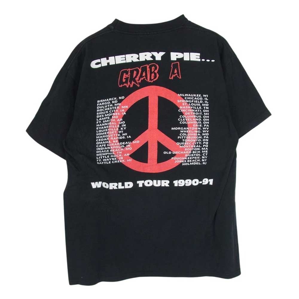 ヴィンテージ 90s USA製 ヴィンテージ Warrant ウォレント Blood Sweat & Beers ツアー 半袖 Tシャツ ブラック系 L【中古】