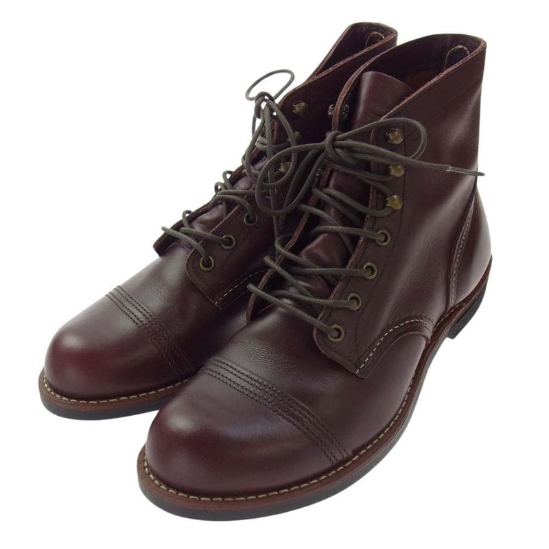 RED WING レッドウィング 8119 IRON RANGER アイアン レンジャー レースアップ ブーツ ワインレッド系 27.5m【美品】【中古】