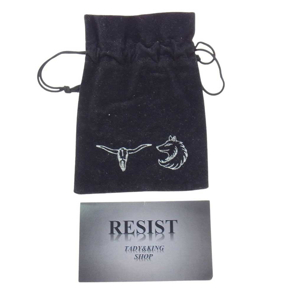 TADY&KING タディアンドキング 上金銀縄 ターコイズ特大 フェザー ペンダント トップ シルバー系【中古】