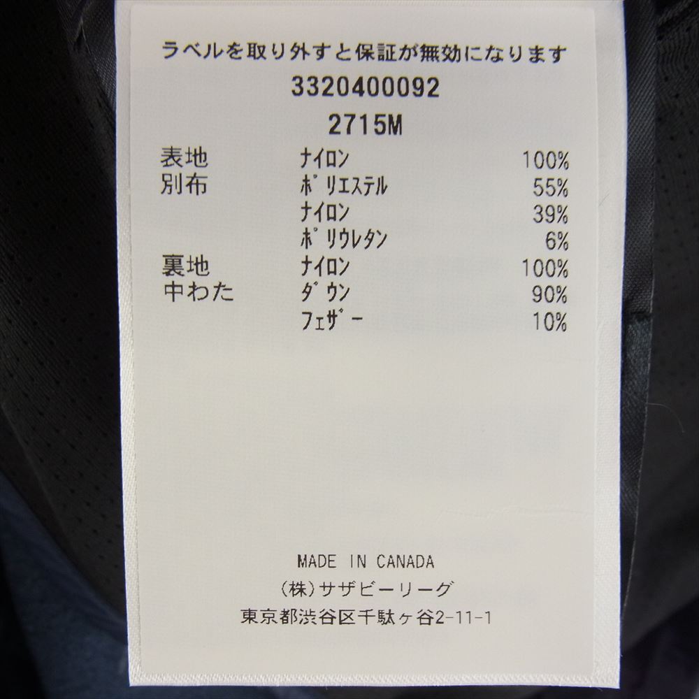 CANADA GOOSE カナダグース 2715M 国内正規品 サザビーリーグ HyBridge Lite Tech Vest ハイブリッジ ライト テック ダウン ベスト ネイビー系 M【美品】【中古】