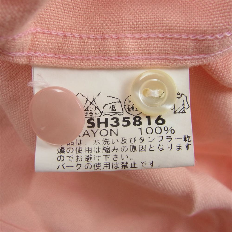 スターオブハリウッド SH35816 東洋エンタープライズ OPEN SHIRTS オープン レーヨン 半袖 シャツ ピンク系 XL【極上美品】【中古】