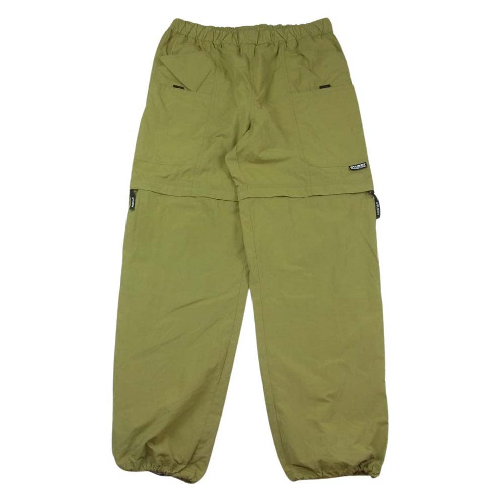 STUSSY ステューシー 22SS NYCO Convertible Pant 2Way ハーフ カーゴ パンツ カーキ系 M【中古】